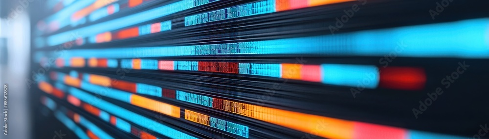 Abstract representation of digital data streams with vibrant colors and patterns, ideal for technology and innovation themes. Abstract representation of digital data streams with vibrant colors and patterns, ideal for technology and innovation themes.