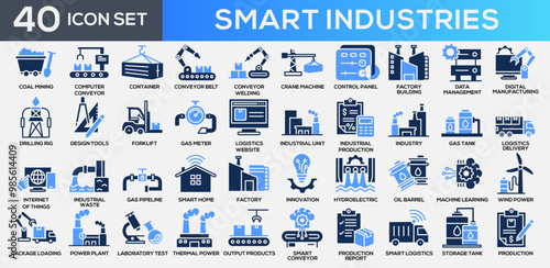 Smart Industries Glyph Color Icon Collection