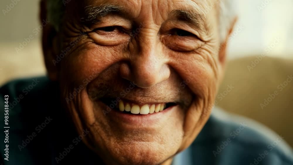 Close-up of an elderly man with a warm smile, representing wisdom, life experience, and positivity in old age. His face is full of character and emotion. Close-up of an elderly man with a warm smile, representing wisdom, life experience, and positivity in old age. His face is full of character and emotion.