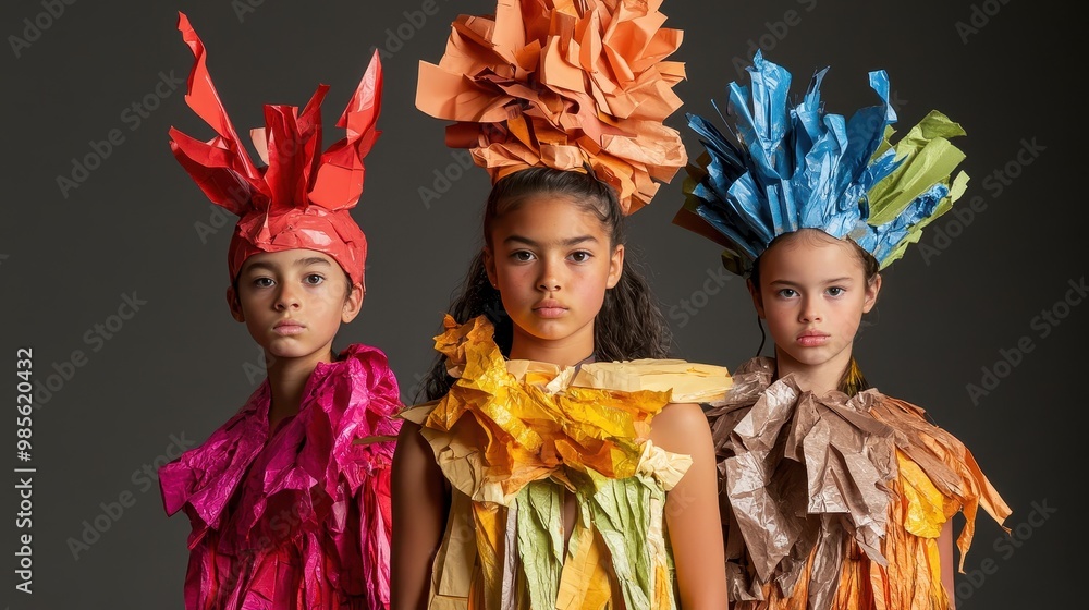 Fototapeta premium We love creating DIY costumes from materials we already have at home.