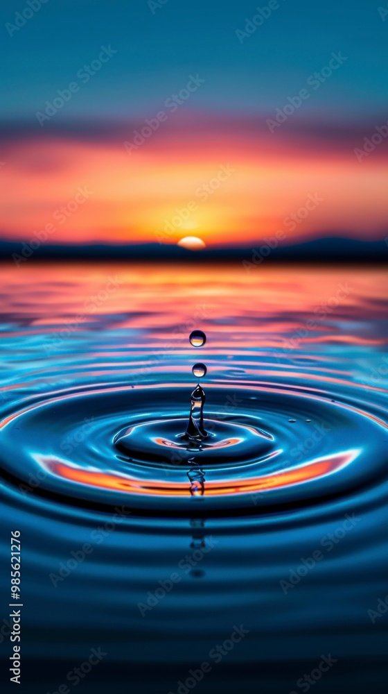 Infographic showing the physics of ripples and spray in water Infographic showing the physics of ripples and spray in water