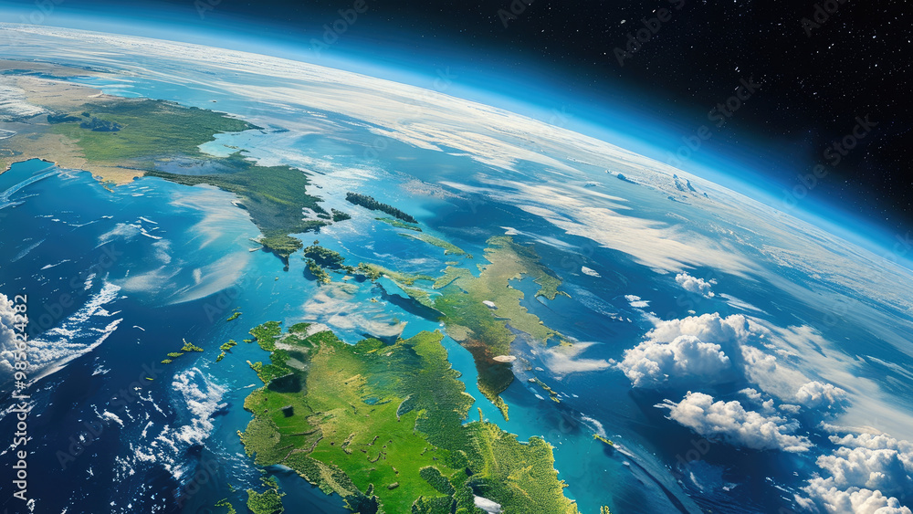 Earth from Outer Space: A View with Satellites Earth from Outer Space: A View with Satellites