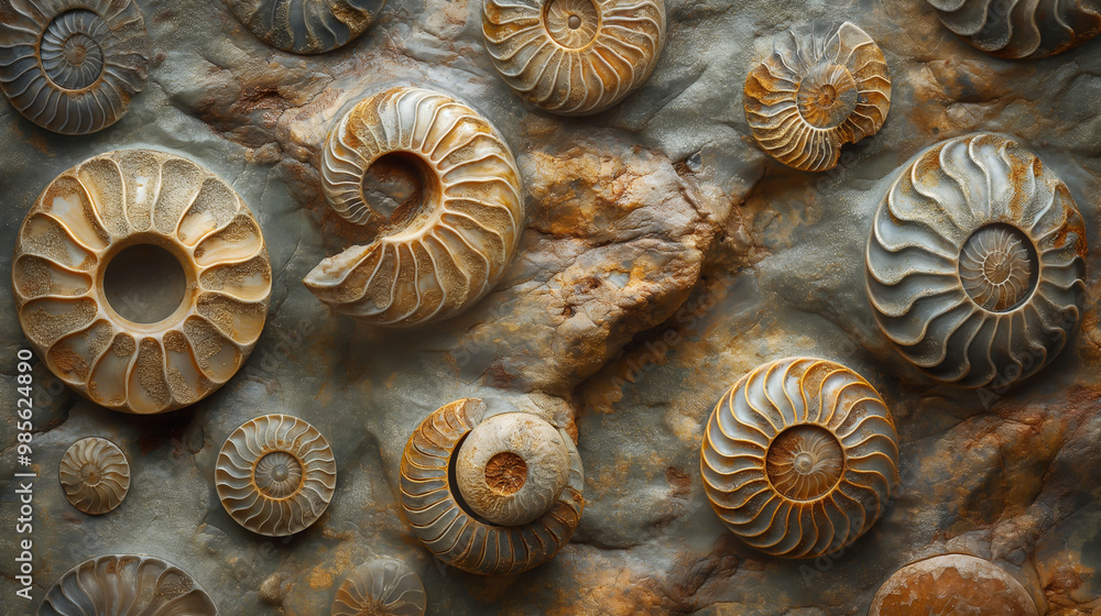 Ancient marine life, fossils of ancient marine animals Ancient marine life, fossils of ancient marine animals