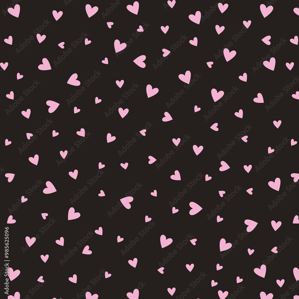 Minimalistic seamless pattern with small hearts on a plain background. Vector print for wallpaper, fabric, textile design, wrapping paper. Minimalistic seamless pattern with small hearts on a plain background. Vector print for wallpaper, fabric, textile design, wrapping paper.