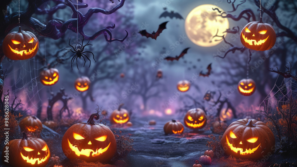 Surreal Halloween Background: A Dreamy Spookfest Surreal Halloween Background: A Dreamy Spookfest