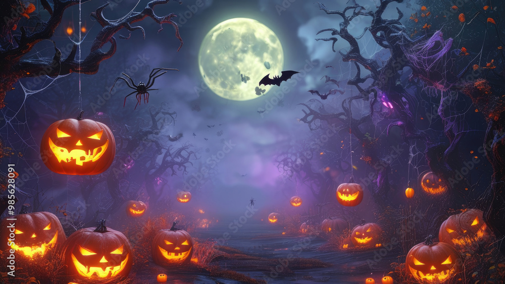 Surreal Halloween Background: A Dreamy Spookfest Surreal Halloween Background: A Dreamy Spookfest