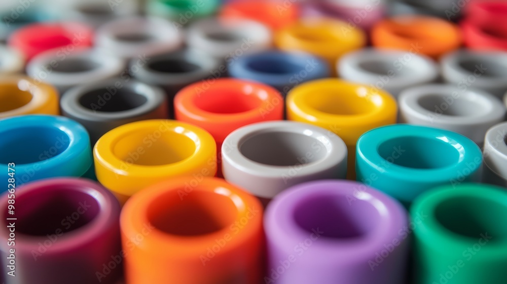 Colorful Round Objects Closeup. Colorful Round Objects Closeup.
