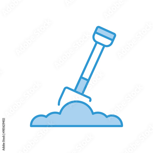 Shovel icon vector stock illustration