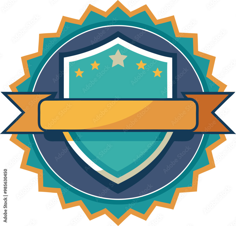 A premium quality badge vector featuring a sleek design A premium quality badge vector featuring a sleek design