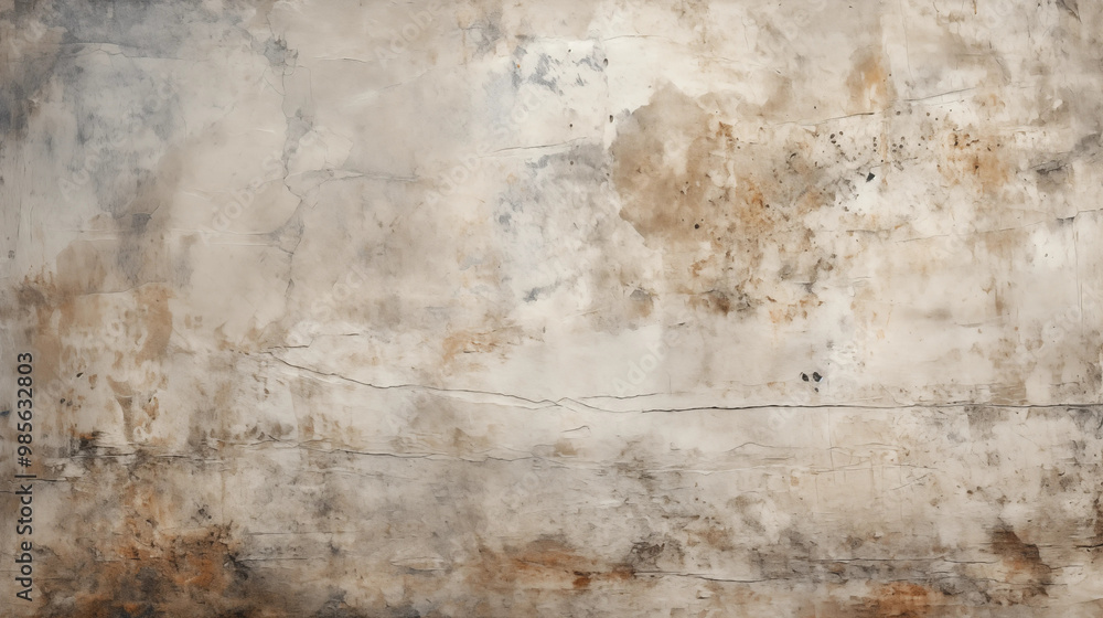 Fototapeta premium Grunge Concrete Wall Texture Background Beige Brown Grey