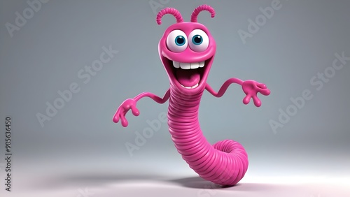 The main worm character, bright pink and always smiling, with exaggerated wiggling movements. Willy has a friendly, outgoing personality and often leads the other worms on fun adventures. 