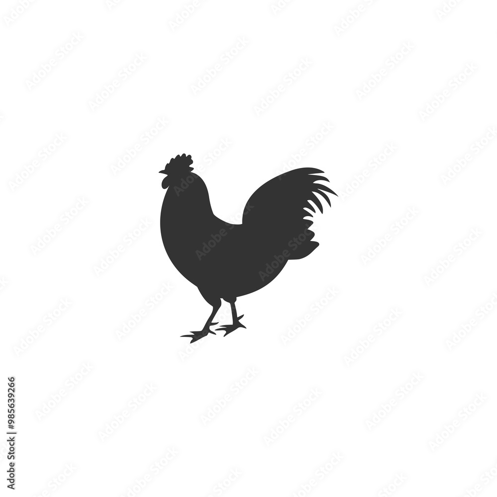 Chicken icon isolated on transparent background Chicken icon isolated on transparent background
