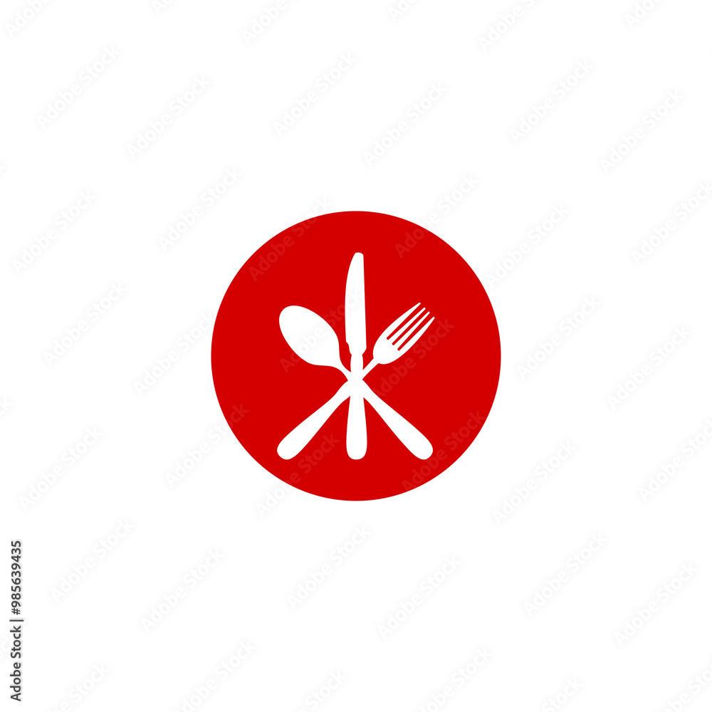 Fork, knife and spoon icons. Cutlery symbol icon isolated on transparent background Fork, knife and spoon icons. Cutlery symbol icon isolated on transparent background