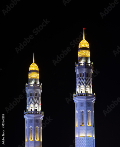 Minaret of Oman's mosque in Muscat 