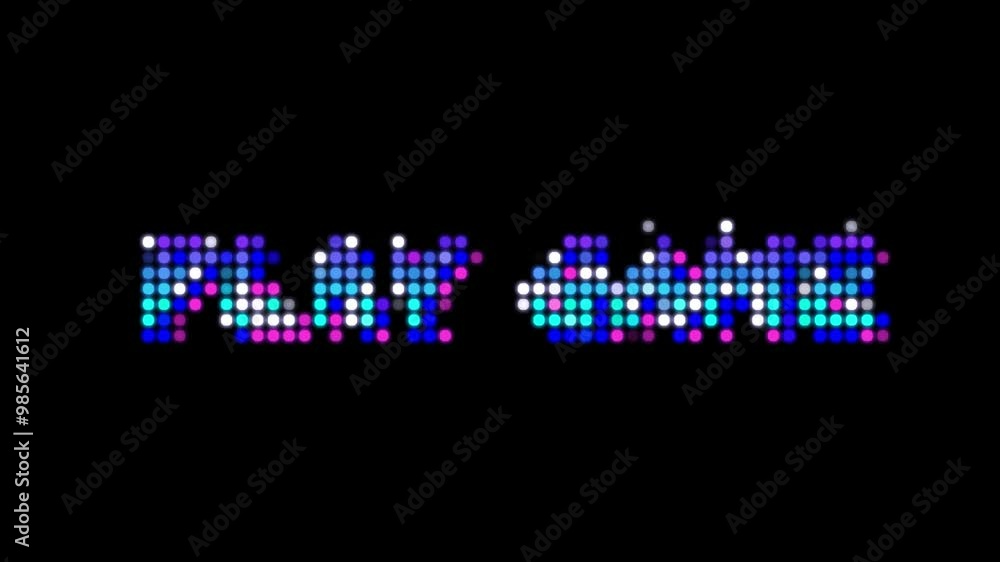 Play game text effect motion graphic Play game text effect motion graphic