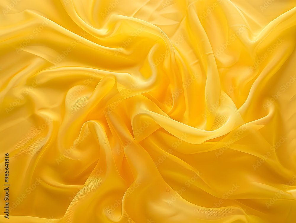 Yellow textured fabric with crumpled folds. Neural network AI generated art Yellow textured fabric with crumpled folds. Neural network AI generated art