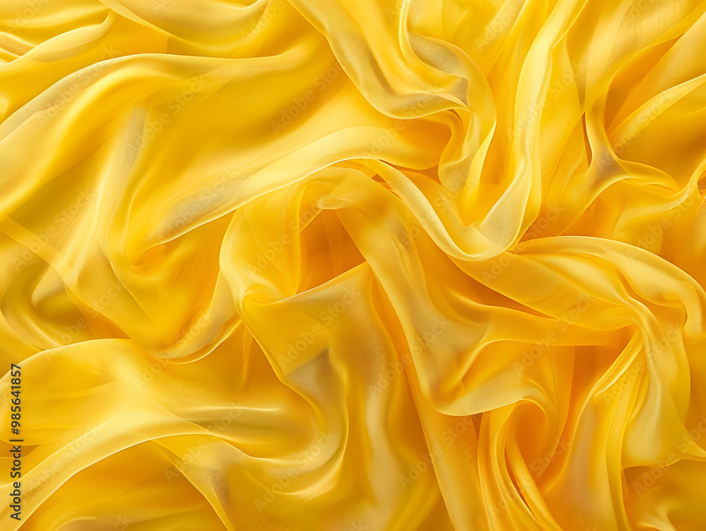 Yellow textured fabric with crumpled folds. Neural network AI generated art Yellow textured fabric with crumpled folds. Neural network AI generated art