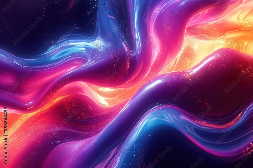 Abstract colorful flowing liquid background. Abstract colorful flowing liquid background.