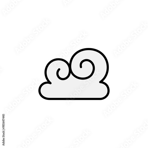 Abstract Cloud , Chinese Cloud , Curl cloud ,Decoration cloud, cloud icon