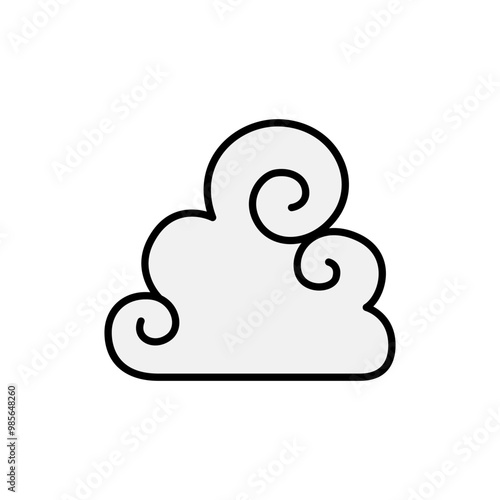 Abstract Cloud , Chinese Cloud , Curl cloud ,Decoration cloud, cloud icon