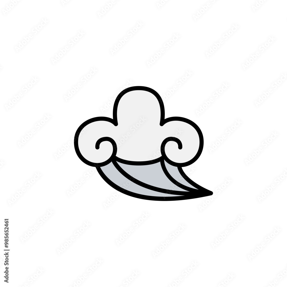 Abstract Cloud , Chinese Cloud , Curl cloud ,Decoration cloud, cloud icon Abstract Cloud , Chinese Cloud , Curl cloud ,Decoration cloud, cloud icon