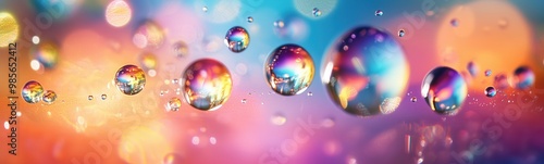 colorful drops in water close up bright colorful beautiful background