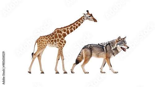 Giraffe and Wolf as Symbols of Nonviolent Communication photo