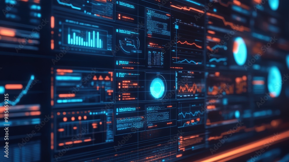 Digital security analysis with interactive charts and data visualization Digital security analysis with interactive charts and data visualization