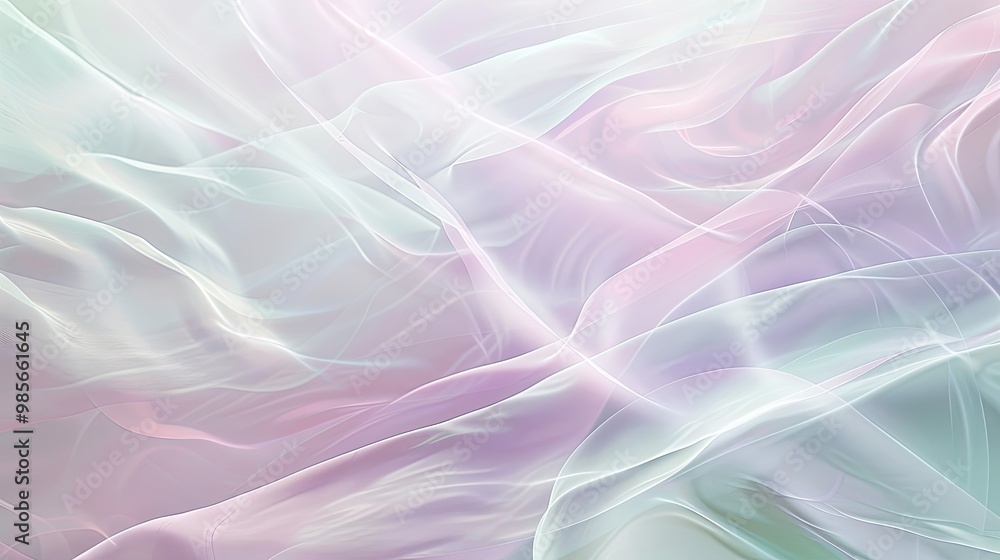 Light lavender and mint green shapes with wave patterns and light textures creating a sophisticated wallpaper Light lavender and mint green shapes with wave patterns and light textures creating a sophisticated wallpaper