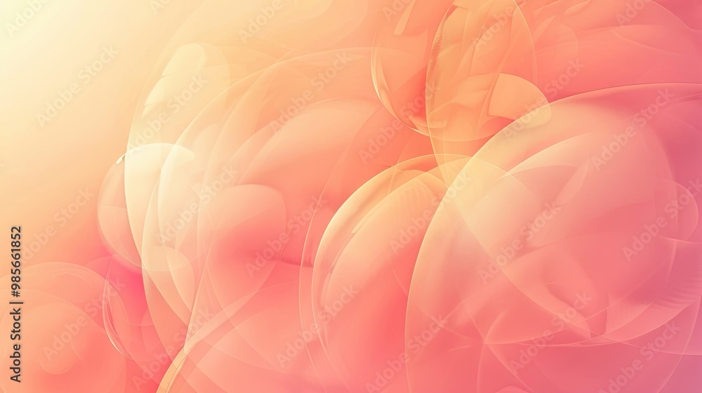 Minimalist summer wallpaper with peach to coral gradient featuring soft circles and light flares Minimalist summer wallpaper with peach to coral gradient featuring soft circles and light flares