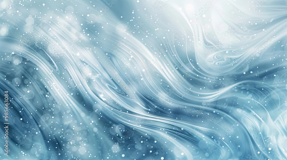 Soft blue to silver gradient winter wallpaper with abstract frosty swirling patterns Soft blue to silver gradient winter wallpaper with abstract frosty swirling patterns