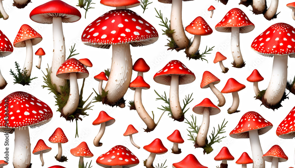 toadstool mushroom mushrooms fly watercolor border agaric red mushrooms illustration nature design pattern botany forest autumn background watercolor mushroom season wild leaf wallpaper art fungal