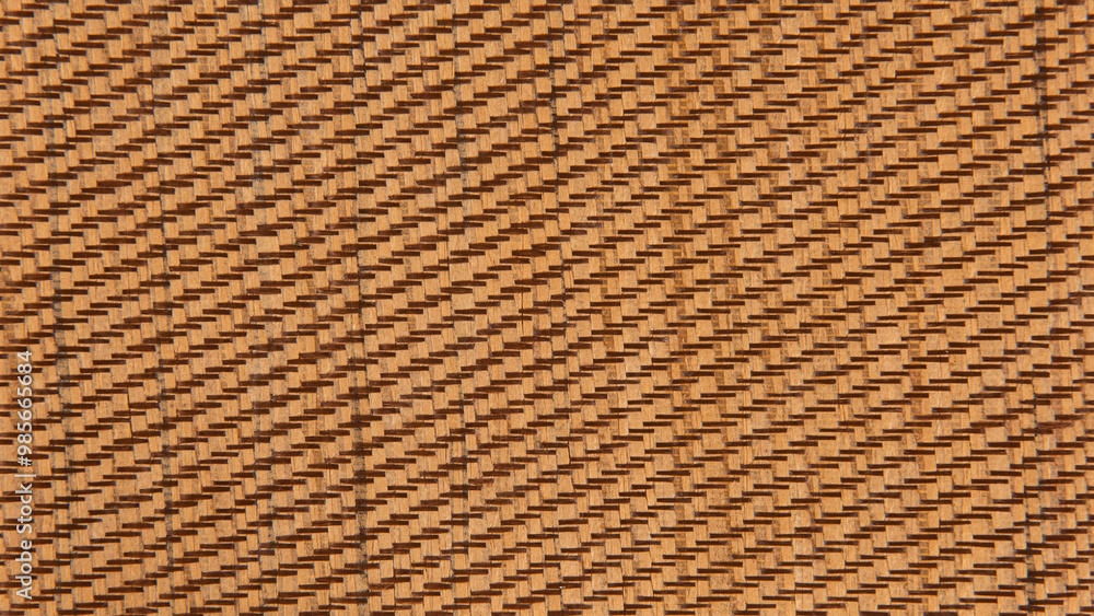 texture of brown bamboo woven mat background. texture of brown bamboo woven mat background.