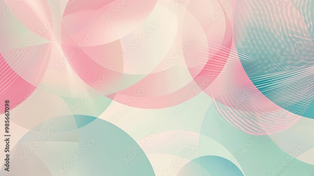A peaceful summer wallpaper with blush pink to turquoise gradient and rounded shapes A peaceful summer wallpaper with blush pink to turquoise gradient and rounded shapes