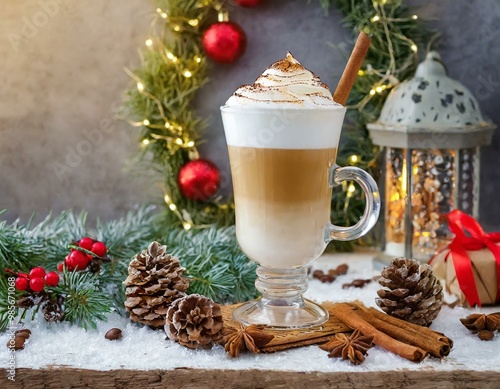 Latte Macchiato im Winter