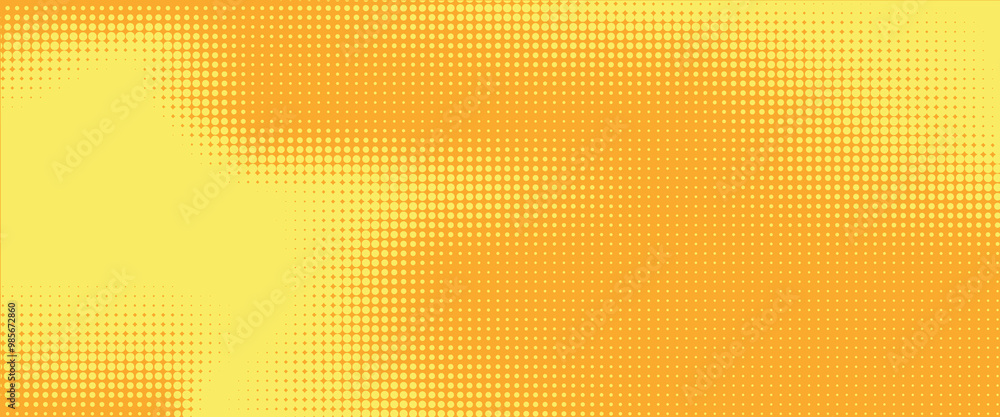 Yellow halftone pattern. Retro comic gradient background. Bright orange pixelated dotted texture overlay. Cartoon pop art faded gradient pattern.eps10 Yellow halftone pattern. Retro comic gradient background. Bright orange pixelated dotted texture overlay. Cartoon pop art faded gradient pattern.eps10