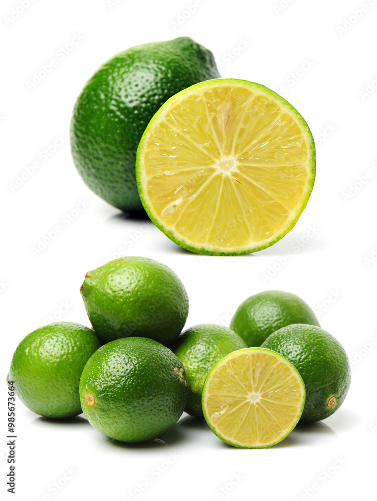 Fresh lemon on white background Fresh lemon on white background
