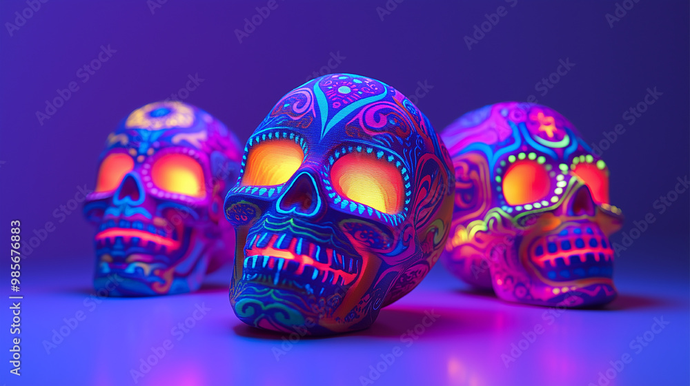 neon skull neon skull