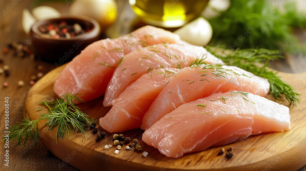 Healthy chicken. An image of the prepped, uncooked meat. Healthy chicken. An image of the prepped, uncooked meat.