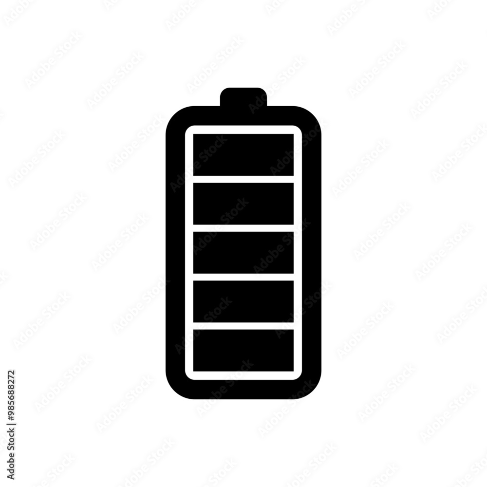 battery icon. High quality black style vector icon. Battery charge indicator. Full battery level, energy. Power high status batteries battery icon. High quality black style vector icon. Battery charge indicator. Full battery level, energy. Power high status batteries