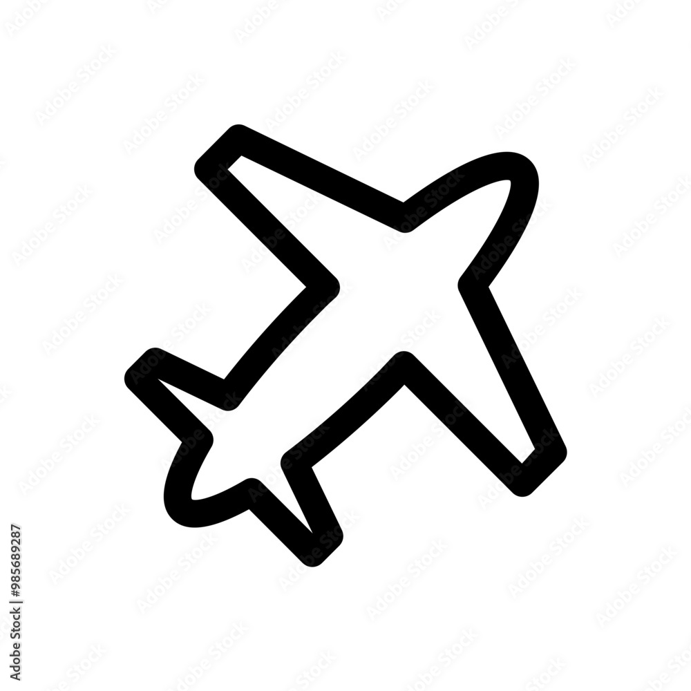 plane vector icon in modern flat style isolated. Symbol plane is good for your web design. Color editable plane vector icon in modern flat style isolated. Symbol plane is good for your web design. Color editable