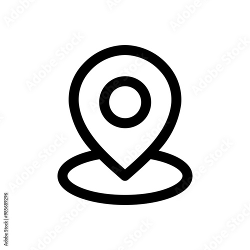 Location vector icon. point illustration sign collection. position symbol. place logo. Color editable