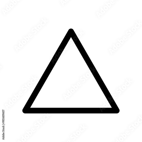 isosceles triangle icon. Element of geometric figure for mobile concept and web apps. isosceles triangle icon for web and mobile apps. Color editable