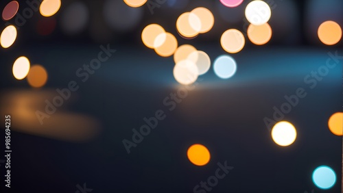 Abstract bokeh light dark background