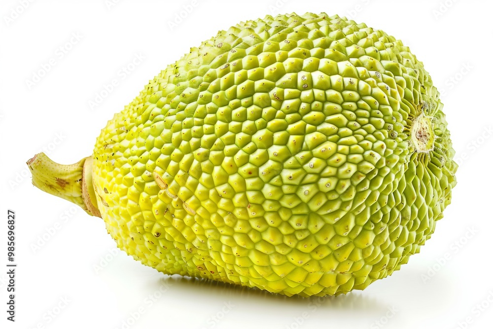 A fresh breadfruit isolated on white A fresh breadfruit isolated on white