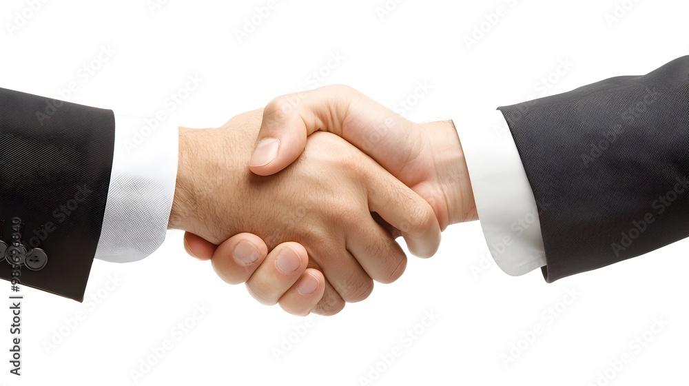 Businesspeople Shaking Hands in a Professional Agreement Businesspeople Shaking Hands in a Professional Agreement