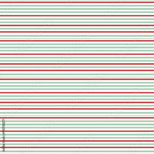Thin Christmas Striped Pattern
