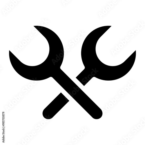 crossed wrench glyph 