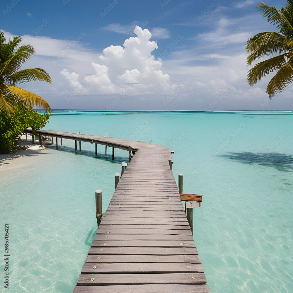 Obraz premium beach with pier