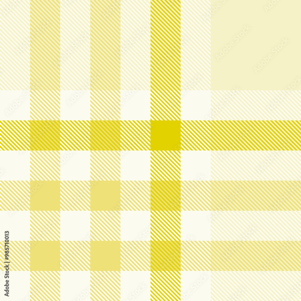 Yellow tartan plaid fabric seamless pattern of check background tartan with a textile fabric plaid texture. Tartan Scotland seamless plaid pattern vector. Retro background fabric. Yellow tartan plaid fabric seamless pattern of check background tartan with a textile fabric plaid texture. Tartan Scotland seamless plaid pattern vector. Retro background fabric.